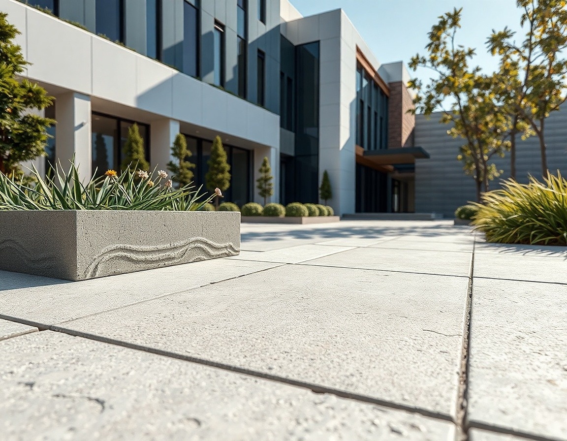 Betonový plot oboustranný nabízí řadu zajímavých vzhledových řešení